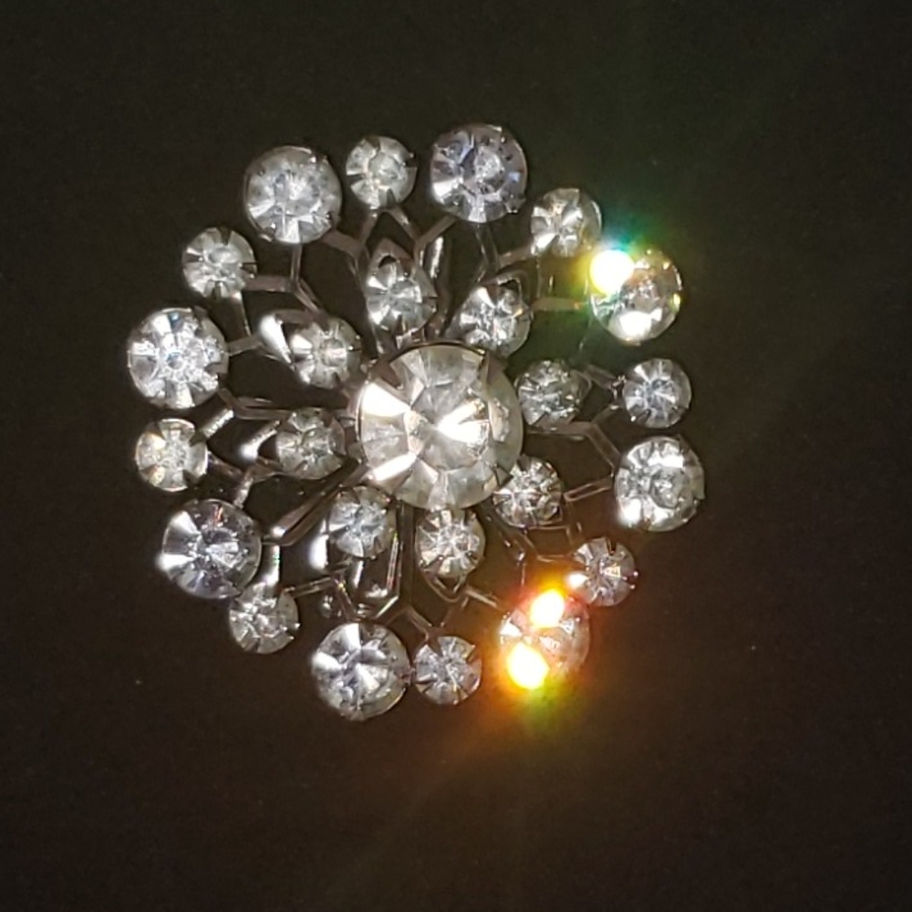 Vintage Atomic Starburst Brooch ¡En Fuego!